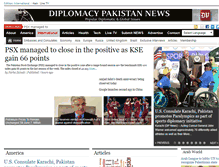 Tablet Screenshot of diplomacypakistan.com